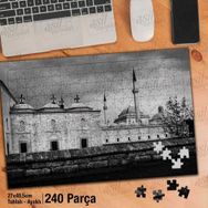 Asil Hobi Mimari-Siyah Beyaz-Bina-Seyahat Yapboz-Ayak Destekli Çerçeveli 240 Parça Puzzle