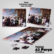 Asil Hobi Modern Giyimli Kadın Ve Erkekler-Mustafa Kemal Atatürk-Yapboz-Destekli 42 Parça Puzzle