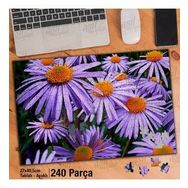 Asil Hobi Mor Çiçekler-Bitki-Papatya-Peyzaj Yapboz-Ayak Destekli Çerçeveli 240 Parça Puzzle