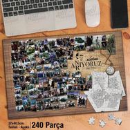 Asil Hobi Mustafa Kemal Atatürk Anı-Resim Kolaj-Yapboz-Ayak Destekli 240 Parça Puzzle