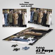 Asil Hobi Mustafa Kemal Atatürk-Arkadaşları-Yapboz-Ayak Destekli Çerçeveli 42 Parça Puzzle