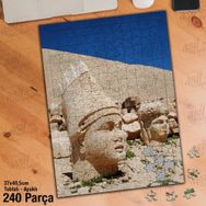 Asil Hobi Nemrut Dağı Heykelleri-Tarihi Yapboz-Ayak Destekli Çerçeveli 240 Parça Puzzle
