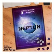 Asil Hobi Neptün Gezegeni-Güneş Sistemi-Evren Yapboz-Ayak Destekli Çerçeveli 240 Parça Puzzle