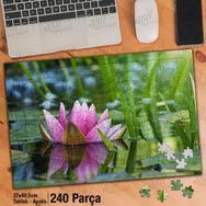 Asil Hobi Nilüfer Çiçeği-Göl-Doğa-Bitki-Tabiat Yapboz-Ayak Destekli Çerçeveli 240 Parça Puzzle