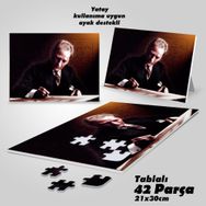 Asil Hobi Not Tutan Mustafa Kemal Atatürk-Yapboz-Ayak Destekli Laminasyonlu 42 Parça Puzzle