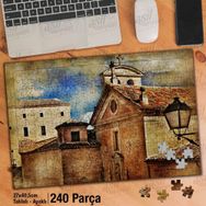 Asil Hobi Ortaçağ İspanya-Sanatsal Retro-Mimari Yapboz-Ayak Destekli Çerçeveli 240 Parça Puzzle
