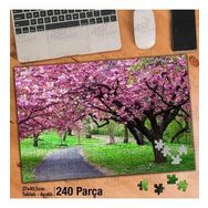 Asil Hobi Pembe Kiraz Ağacı Çiçekleri-Yürüyüş Yolu Yapboz-Ayak Destekli Çerçeveli 240 Parça Puzzle