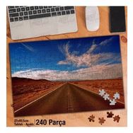 Asil Hobi Peyzaj-Highlands-Çöl Mavi-Gökyüzü Yapboz-Ayak Destekli Çerçeveli 240 Parça Puzzle