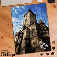 Asil Hobi Prag'daki Eski Kent Meydanı-Mimari Yapboz-Ayak Destekli Çerçeveli 240 Parça Puzzle