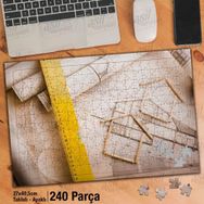 Asil Hobi Proje-Metre-Çizim-Mimari Yapboz-Ayak Destekli Çerçeveli 240 Parça Puzzle