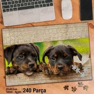 Asil Hobi Rottweiler Şirin Köpek Yavrusu-Hayvan Yapboz-Ayak Destekli Çerçeveli 240 Parça Puzzle