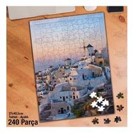 Asil Hobi Sahil Kasabası-Deniz-Evler-Mimari Yapboz-Ayak Destekli Çerçeveli 240 Parça Puzzle