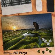 Asil Hobi Sahil-Yosun-Manzara-Deniz-Doğa Yapboz-Ayak Destekli Çerçeveli 240 Parça Puzzle