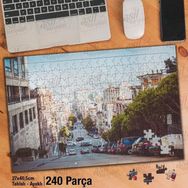 Asil Hobi San Francisco Caddesi-Arabalar-Şehir-Yapboz-Ayak Destekli 240 Parça Puzzle