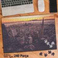 Asil Hobi San Francisco-Yüksek Binalar-Manzara Yapboz-Ayak Destekli Çerçeveli 240 Parça Puzzle