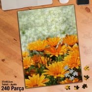 Asil Hobi Sarı Çiçekler-Doğa-Bitki-Tabiat Yapboz-Ayak Destekli Çerçeveli 240 Parça Puzzle