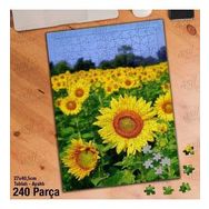 Asil Hobi Sarı Çiçekler-Doğa-Manzara-Bitki Yapboz-Ayak Destekli Çerçeveli 240 Parça Puzzle