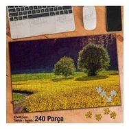Asil Hobi Sarı Çiçekler-Kır-Peyzaj-Doğa-Bitki Yapboz-Ayak Destekli Çerçeveli 240 Parça Puzzle