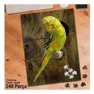 Asil Hobi Sarı-Yeşil Muhabbet Kuşu-Doğa-Hayvan Yapboz-Ayak Destekli Çerçeveli 240 Parça Puzzle