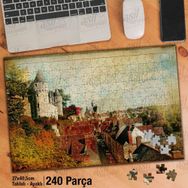Asil Hobi Şehir-Evler-Kale-Mimari Yapı Yapboz-Ayak Destekli Çerçeveli 240 Parça Puzzle