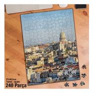 Asil Hobi Şehir-Evler-Mimari-Şehir Manzarası Yapboz-Ayak Destekli Çerçeveli 240 Parça Puzzle
