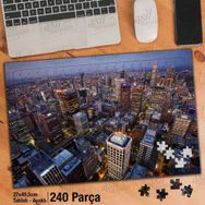 Asil Hobi Şehir-Yüksek Binalar-Kuş Bakışı-Manzara Yapboz-Ayak Destekli Çerçeveli 240 Parça Puzzle