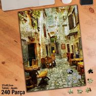 Asil Hobi Sevimli Kasaba A-Taş Yapı-Köpek Yapboz-Ayak Destekli Çerçeveli 240 Parça Puzzle