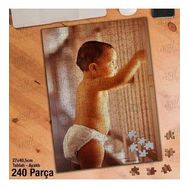 Asil Hobi Sevimli Küçük Bebek-Parmaklıklar Yapboz-Ayak Destekli Çerçeveli 240 Parça Puzzle