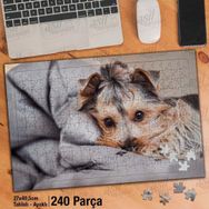 Asil Hobi Sevimli Yatan Köpek-Evcil Hayvan-Doğa Yapboz-Ayak Destekli Çerçeveli 240 Parça Puzzle