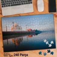 Asil Hobi Şeyh Zayed Camii-Minare-Deniz-Yansıma Yapboz-Ayak Destekli Çerçeveli 240 Parça Puzzle