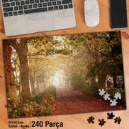 Asil Hobi Sisli Bir Sabah-Yürüyüş Yolu-Doğa-Yapboz-Ayak Destekli 240 Parça Puzzle