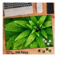 Asil Hobi Su Damlaları-Yeşil Bitki-Çiçek-Doğa Yapboz-Ayak Destekli Çerçeveli 240 Parça Puzzle
