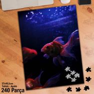 Asil Hobi Süs Balığı-Akvaryum Yapboz-Ayak Destekli Çerçeveli 240 Parça Puzzle