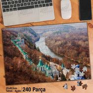 Asil Hobi Svjatogorsk Mağara-Manastır-Antik-Manzara Yapboz-Ayak Destekli Çerçeveli 240 Parça Puzzle