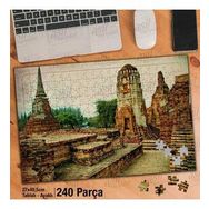 Asil Hobi Tarihi Taş Yapı-Mimari-Antika-Taş Kent Yapboz-Ayak Destekli Çerçeveli 240 Parça Puzzle