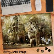 Asil Hobi Taş Mağra-Antika-Nostalji-Mimari Yapı Yapboz-Ayak Destekli Çerçeveli 240 Parça Puzzle
