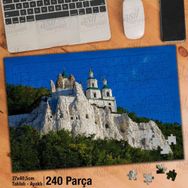 Asil Hobi Tebeşir Kaya Üzerinde Efsanevi Kilise Yapboz-Ayak Destekli Çerçeveli 240 Parça Puzzle