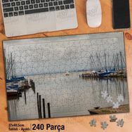 Asil Hobi Tekne Göl-Liman-İskele-Rıhtım Yapboz-Ayak Destekli Çerçeveli 240 Parça Puzzle