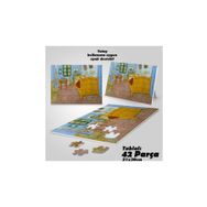 Asil Hobi The Bedroom-Yatak Odası Yapboz-Ayak Destekli Çerçeveli 42 Parça Puzzle