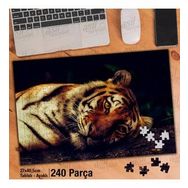Asil Hobi Tiger-Kaplan-Vahşi Hayvan-Doğa Yapboz-Ayak Destekli Çerçeveli 240 Parça Puzzle
