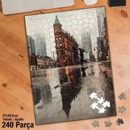 Asil Hobi Toronto Flatiron Binası-Yansıma-Mimar Yapboz-Ayak Destekli Çerçeveli 240 Parça Puzzle