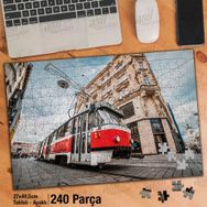 Asil Hobi Tramvay-Cadde-Şehir-Mimari-Yapboz-Ayak Destekli 240 Parça Puzzle
