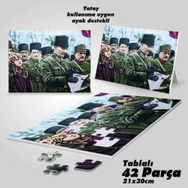 Asil Hobi Üniformalı Gazi Mustafa Kemal Atatürk Hitap-Yapboz-Ayak Destekli 42 Parça Puzzle