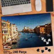 Asil Hobi Venedik Büyük Kanal İtalya-Evler Yapboz-Ayak Destekli Çerçeveli 240 Parça Puzzle