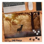 Asil Hobi Yabani Geyik-Hayvan-Orman-Sis-Doğa Yapboz-Ayak Destekli Çerçeveli 240 Parça Puzzle
