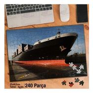 Asil Hobi Yük Gemisi-Tersane-Liman Yapboz-Ayak Destekli Çerçeveli 240 Parça Puzzle