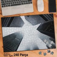 Asil Hobi Yüksek Binalar-Gökdelenler-Mimari Yapboz-Ayak Destekli Çerçeveli 240 Parça Puzzle