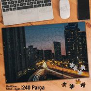 Asil Hobi Yüksek Binalar-İş Merkezi-Şehir-Manzara Yapboz-Ayak Destekli Çerçeveli 240 Parça Puzzle
