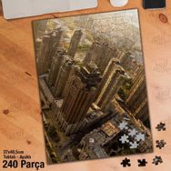 Asil Hobi Yüksek Binalar-Şehir-Konut-Mimari Yapboz-Ayak Destekli Çerçeveli 240 Parça Puzzle