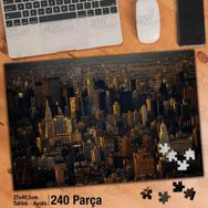 Asil Hobi Yürksek Binalar-Şehir-Mimari-Manzara Yapboz-Ayak Destekli Çerçeveli 240 Parça Puzzle